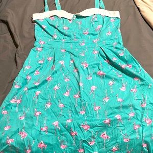 Torrid retro chic flamingo dress